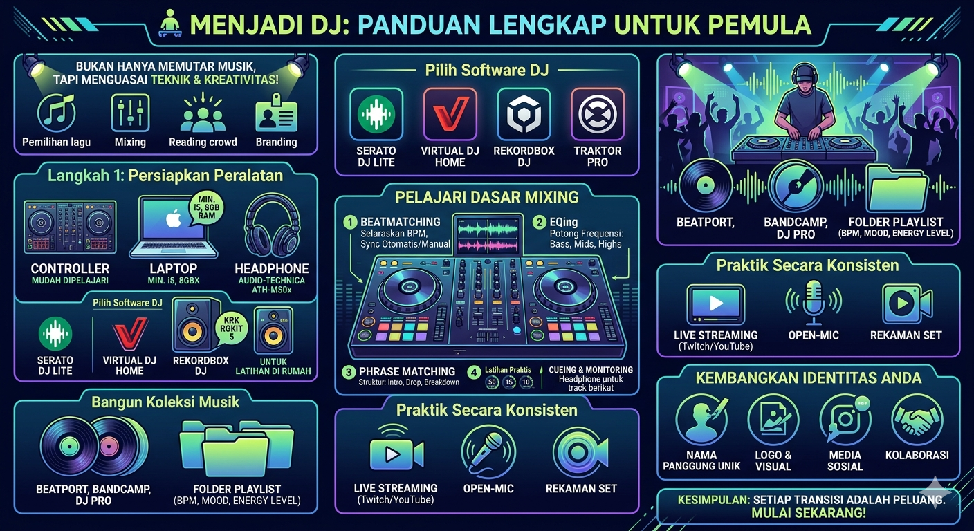Cara Belajar Menjadi DJ: Panduan Lengkap untuk Pemula