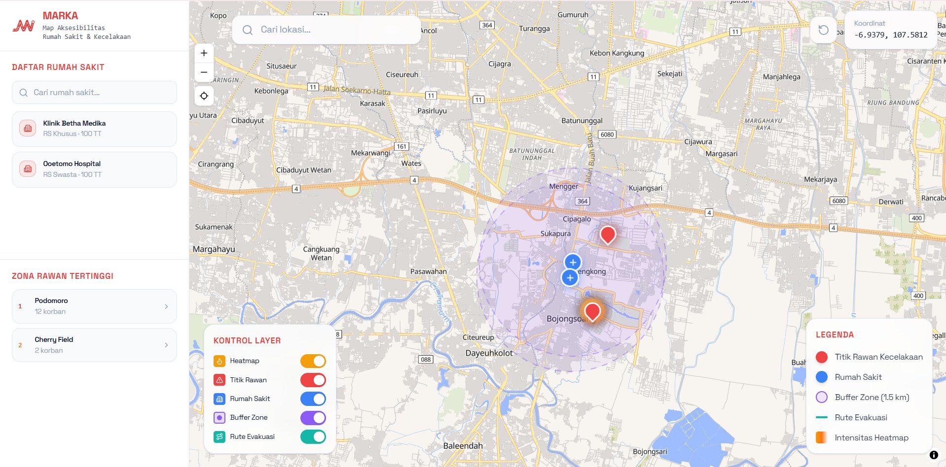 Screenshot proyek Marka - Cihuy mantap