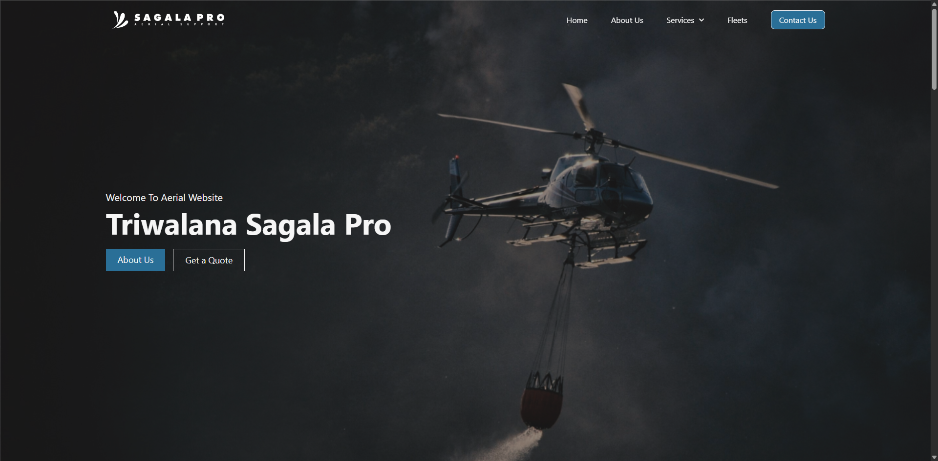 Screenshot proyek Company Profile - Sagala Pro - Ok